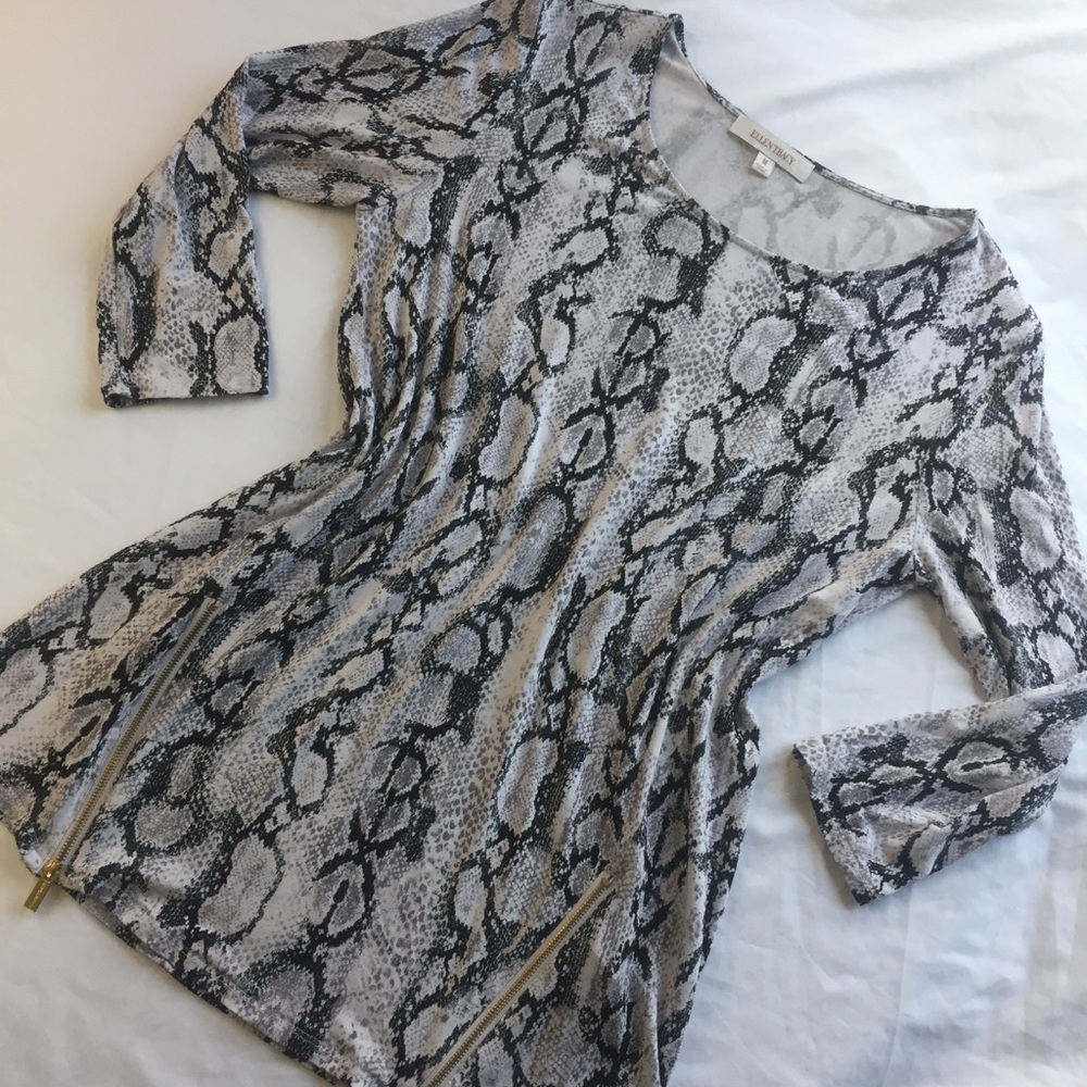 ELLEN TRACY Snake Blouse